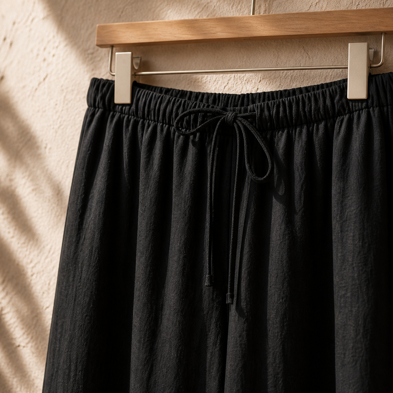 Cove & Linen High-Rise Drawstring Linen-Blend Pants view 18
