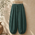 Cove & Linen High-Rise Linen-Blend Lantern Pants view 1