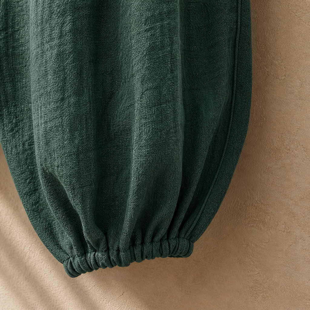 Cove & Linen High-Rise Linen-Blend Lantern Pants view 6