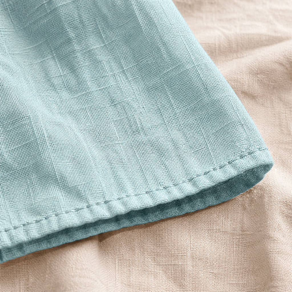 Cove & Linen Loose-Fit Linen-Blend V-Neck Shirt view 6