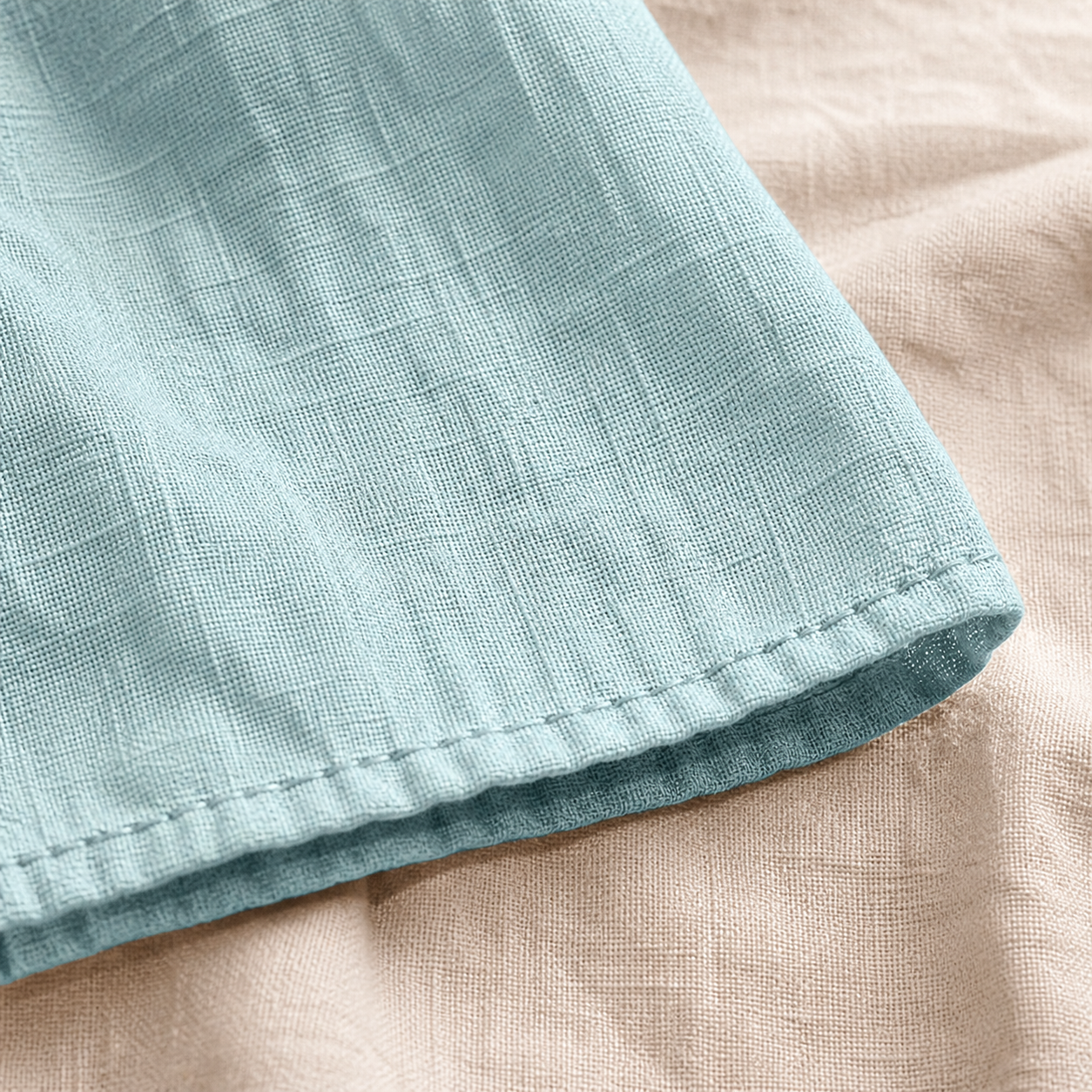 Cove & Linen Loose-Fit Linen-Blend V-Neck Shirt view 6