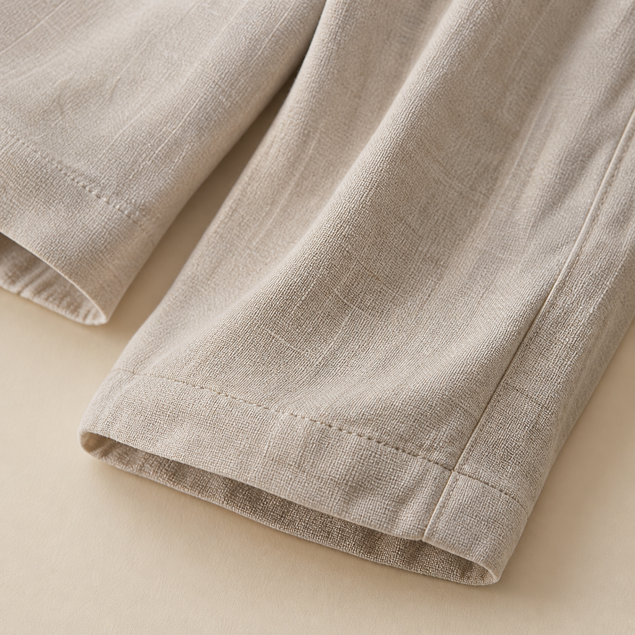 Cove & Linen Ankle-Length Linen-Blend Culotte Trousers view 6