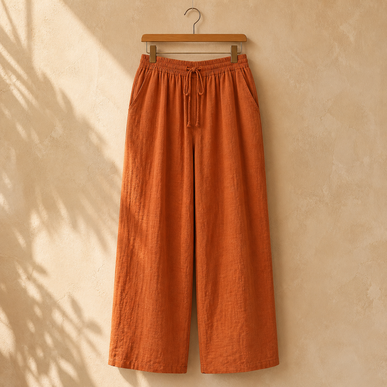 Cove & Linen Straight-Leg Linen-Blend Trousers view 13