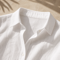 Cove & Linen Relaxed-Collar Linen-Blend Shirt view 3