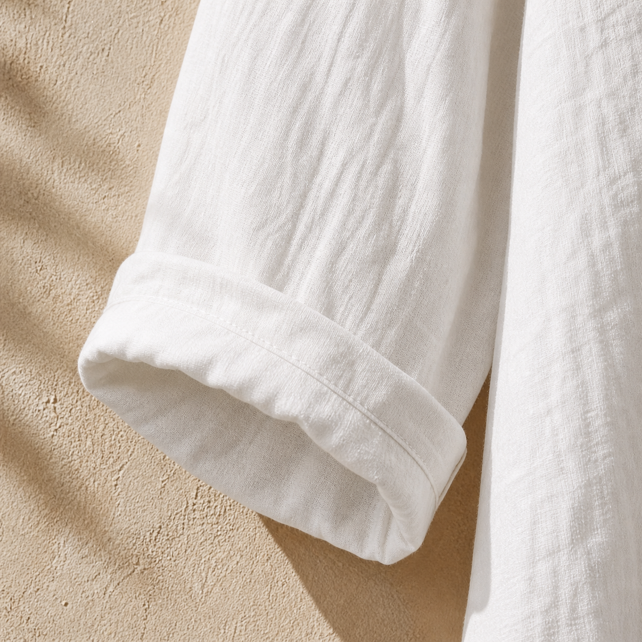 Cove & Linen Relaxed-Collar Linen-Blend Shirt view 4